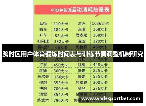 跨时区用户体育锻炼时间表与训练节奏调整机制研究